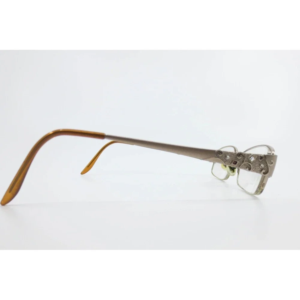 Avalon AV5004 Natural Eyeglass Frames Rectangular Filigree Rhinestone 51-17-135
